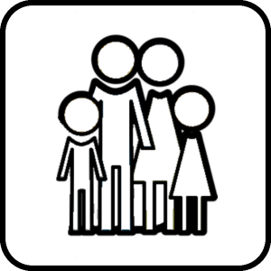 Children's menus, high chair, changing table.