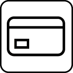 Eurocard / Mastercard, Blauwe kaart, Visa, Cash, Restaurant kaartje